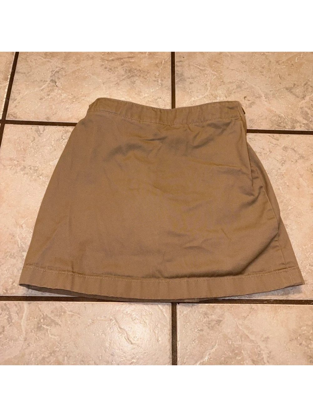 Tan Lands End Mini Skort